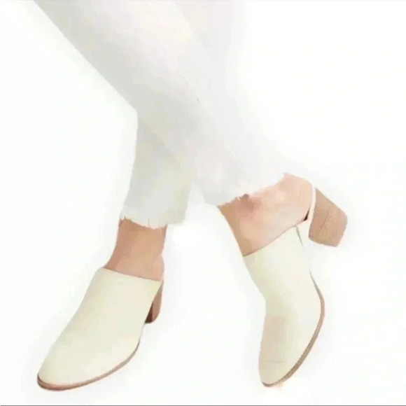 Madewell 9” Mid Rise Skinny White Jeans Raw Hem Sz 24 - Picture 4 of 11